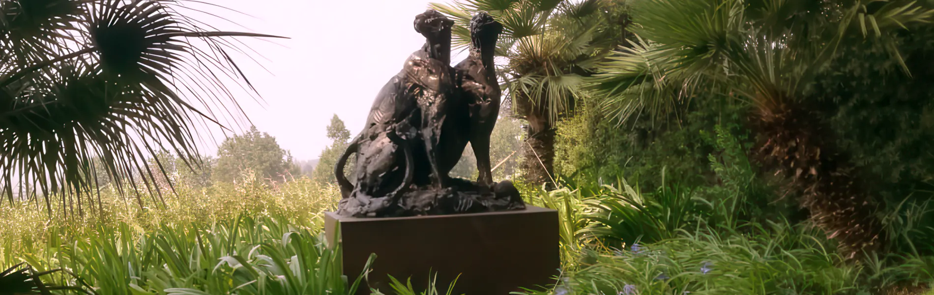 Contemporary African sculpture and gallery interiors